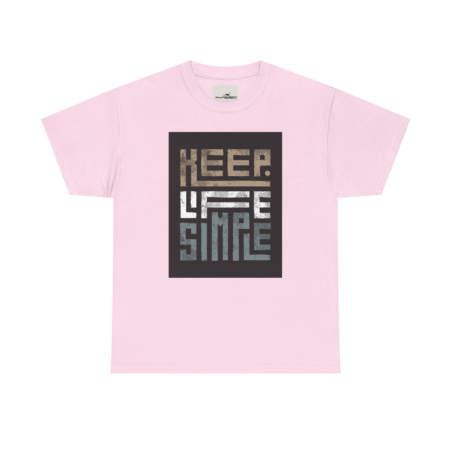 Keep Life Simple Tee – Minimalist Quote Shirt for Everyday Vibes