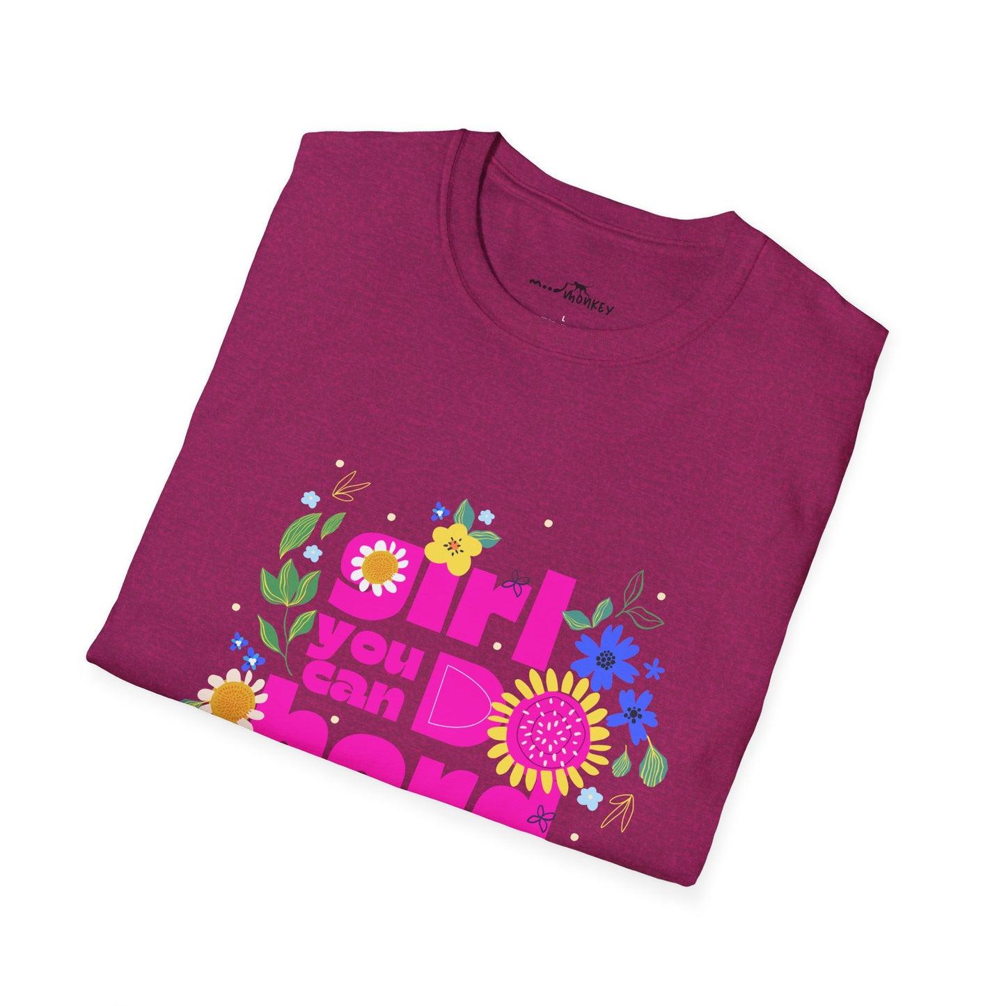 Empowered Girls Rise T-Shirt - Motivational Tee for Strong Women
