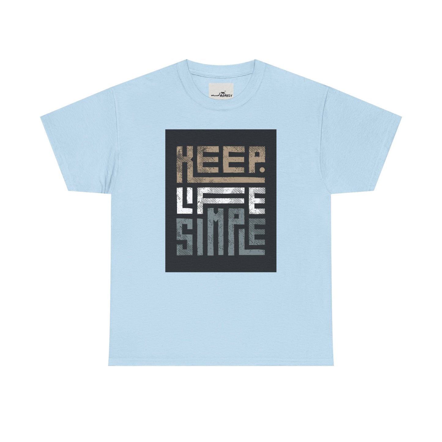 Keep Life Simple Tee – Minimalist Quote Shirt for Everyday Vibes