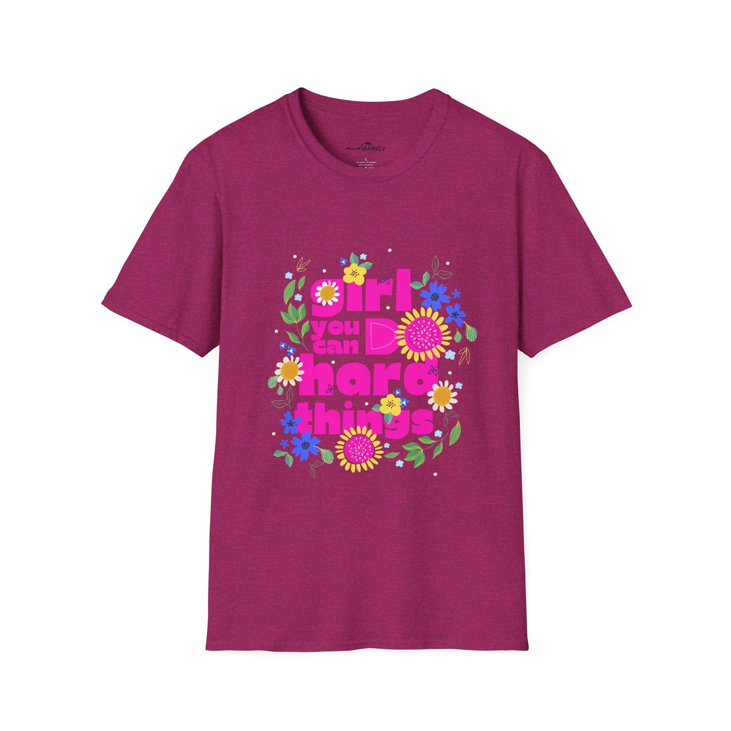 Empowered Girls Rise T-Shirt - Motivational Tee for Strong Women