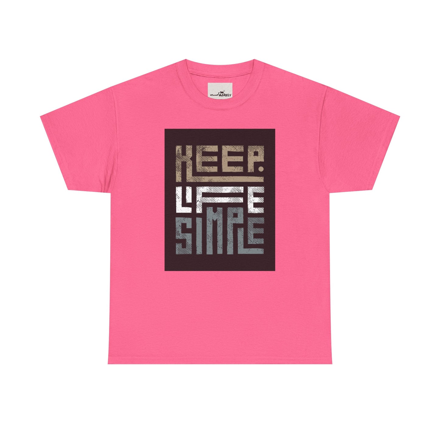 Keep Life Simple Tee – Minimalist Quote Shirt for Everyday Vibes
