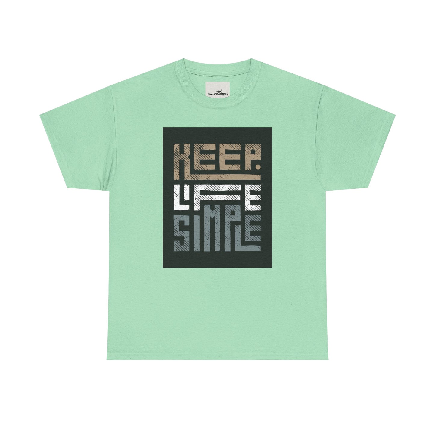 Keep Life Simple Tee – Minimalist Quote Shirt for Everyday Vibes