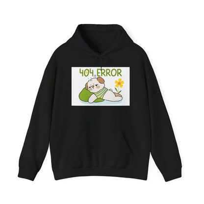 404 Error Cute Puppy Hoodie – Funny Unisex Sweatshirt for Dog Lovers