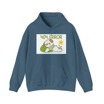 404 Error Cute Puppy Hoodie – Funny Unisex Sweatshirt for Dog Lovers