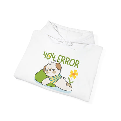 404 Error Cute Puppy Hoodie – Funny Unisex Sweatshirt for Dog Lovers