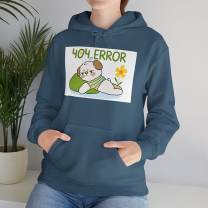 404 Error Cute Puppy Hoodie – Funny Unisex Sweatshirt for Dog Lovers
