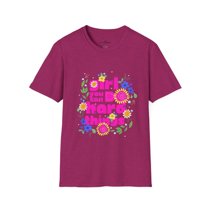 Empowered Girls Rise T-Shirt - Motivational Tee for Strong Women