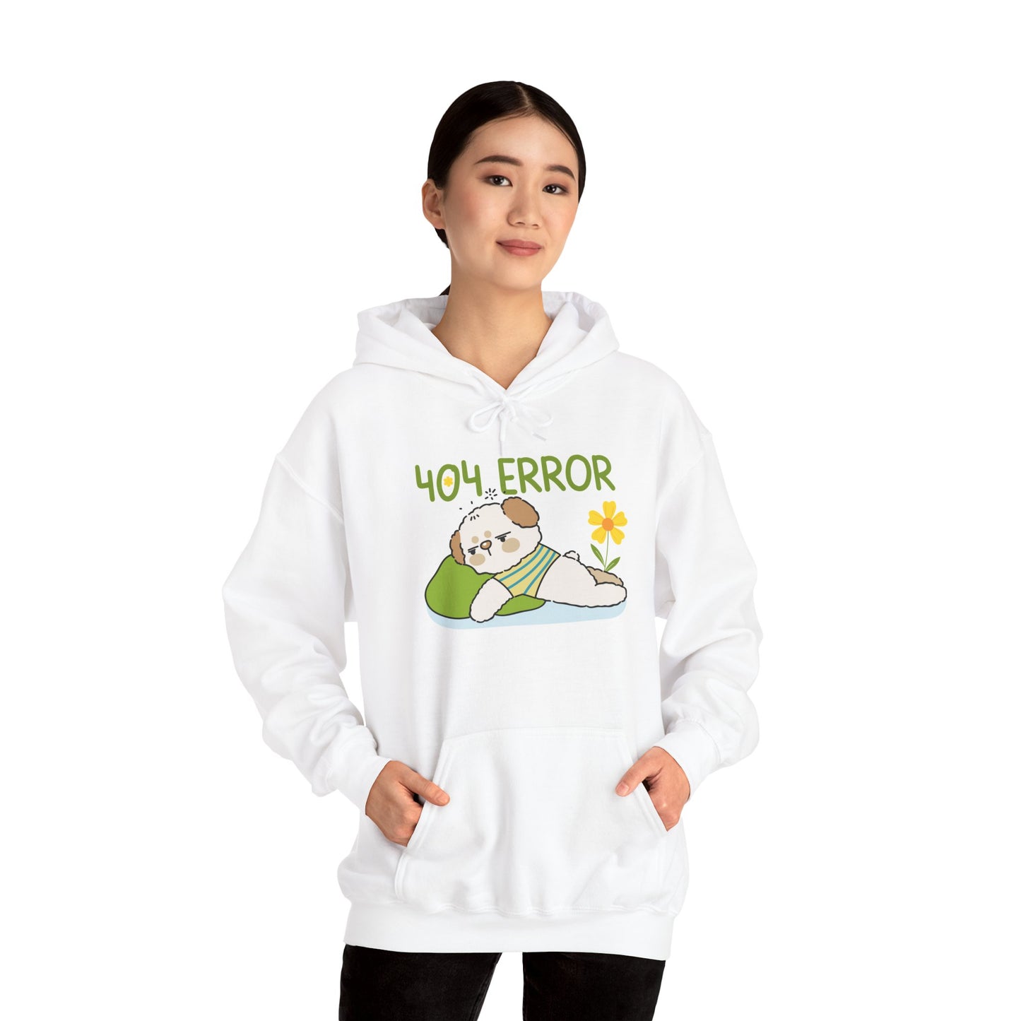 404 Error Cute Puppy Hoodie – Funny Unisex Sweatshirt for Dog Lovers