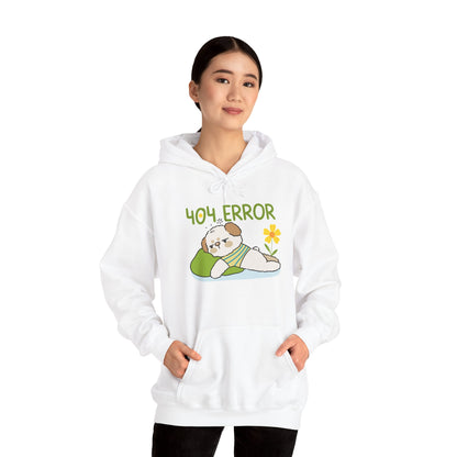 404 Error Cute Puppy Hoodie – Funny Unisex Sweatshirt for Dog Lovers