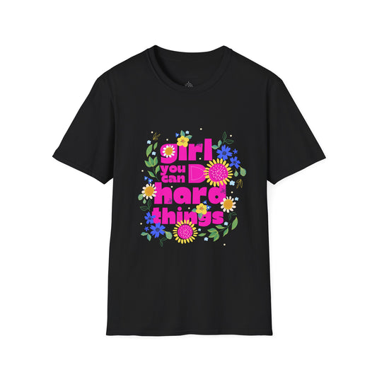 Empowered Girls Rise T-Shirt - Motivational Tee for Strong Women