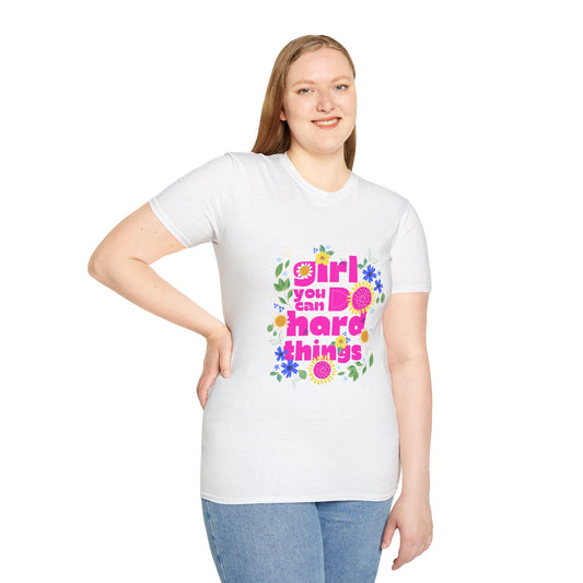 Empowered Girls Rise T-Shirt - Motivational Tee for Strong Women
