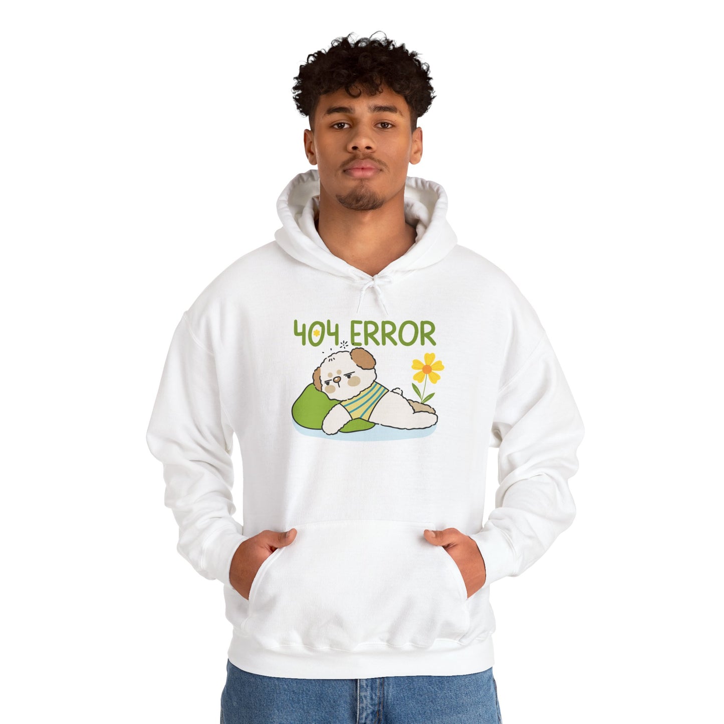 404 Error Cute Puppy Hoodie – Funny Unisex Sweatshirt for Dog Lovers