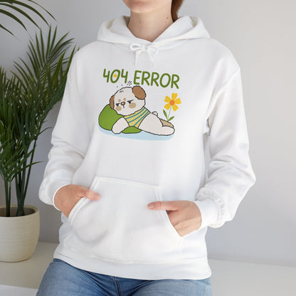 404 Error Cute Puppy Hoodie – Funny Unisex Sweatshirt for Dog Lovers