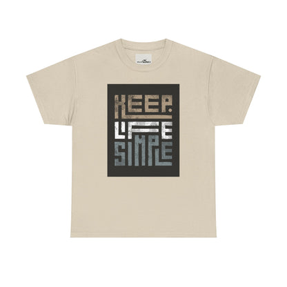 Keep Life Simple Tee – Minimalist Quote Shirt for Everyday Vibes