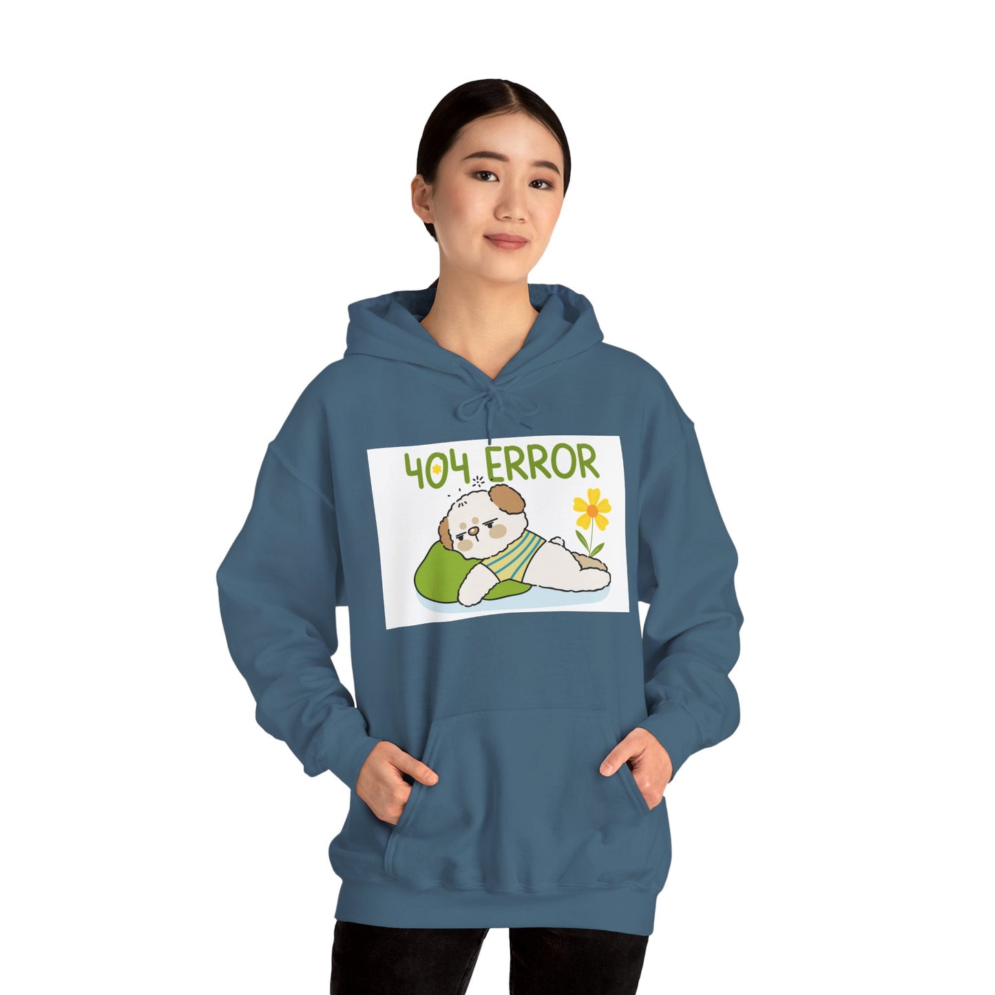 404 Error Cute Puppy Hoodie – Funny Unisex Sweatshirt for Dog Lovers