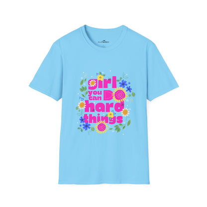 Empowered Girls Rise T-Shirt - Motivational Tee for Strong Women