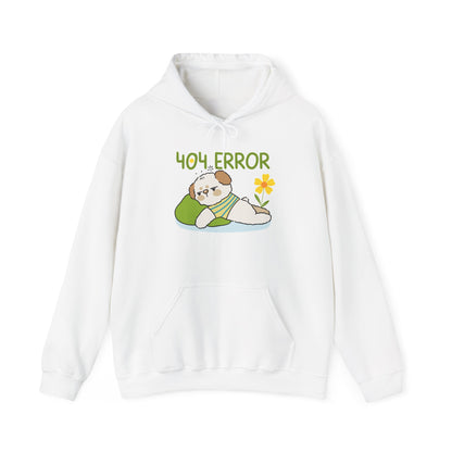 404 Error Cute Puppy Hoodie – Funny Unisex Sweatshirt for Dog Lovers